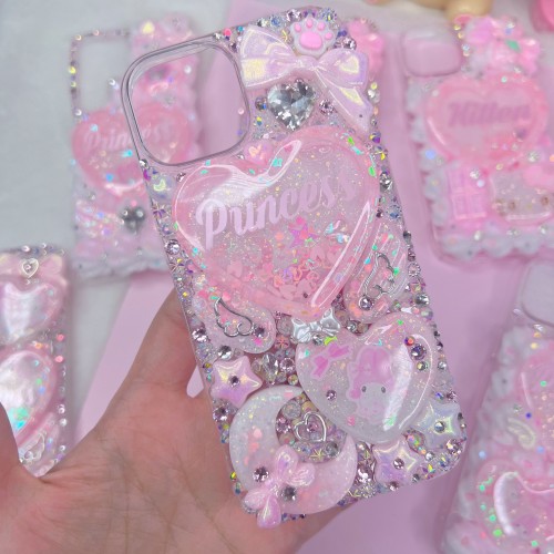 iPhone 15 Princess Melody Shaker Rhinestone Case